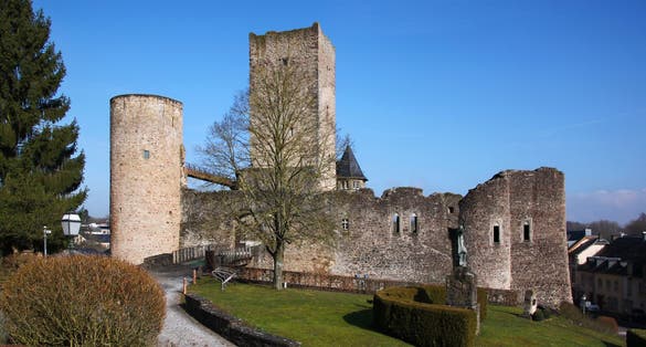 Useldange Castle towers in Luxembourg