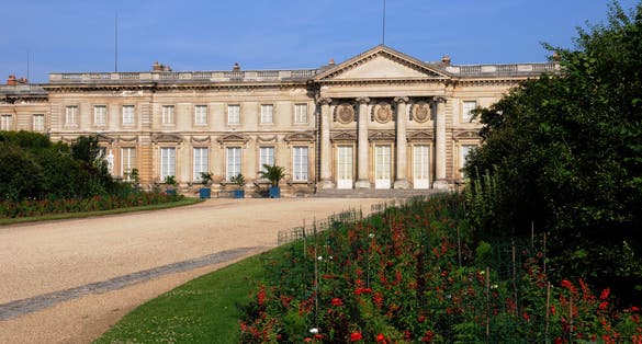 photo of The Château de Compiègne seen from the garden in Compiegne, France.