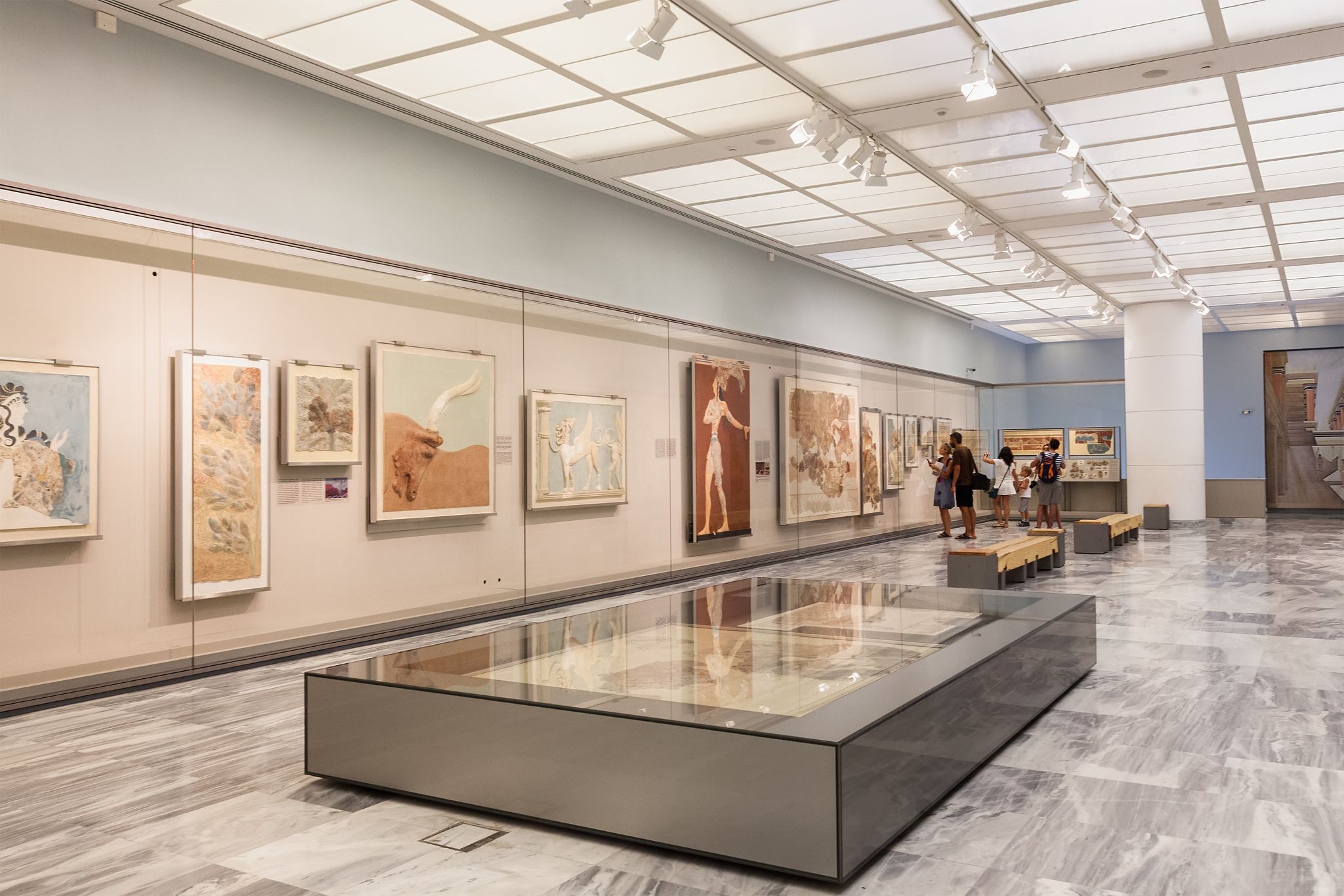 Photo of Heraklion Archaeological Museum, it is contains the most notable and complete collection of artifacts of the Minoan civilization of Crete.