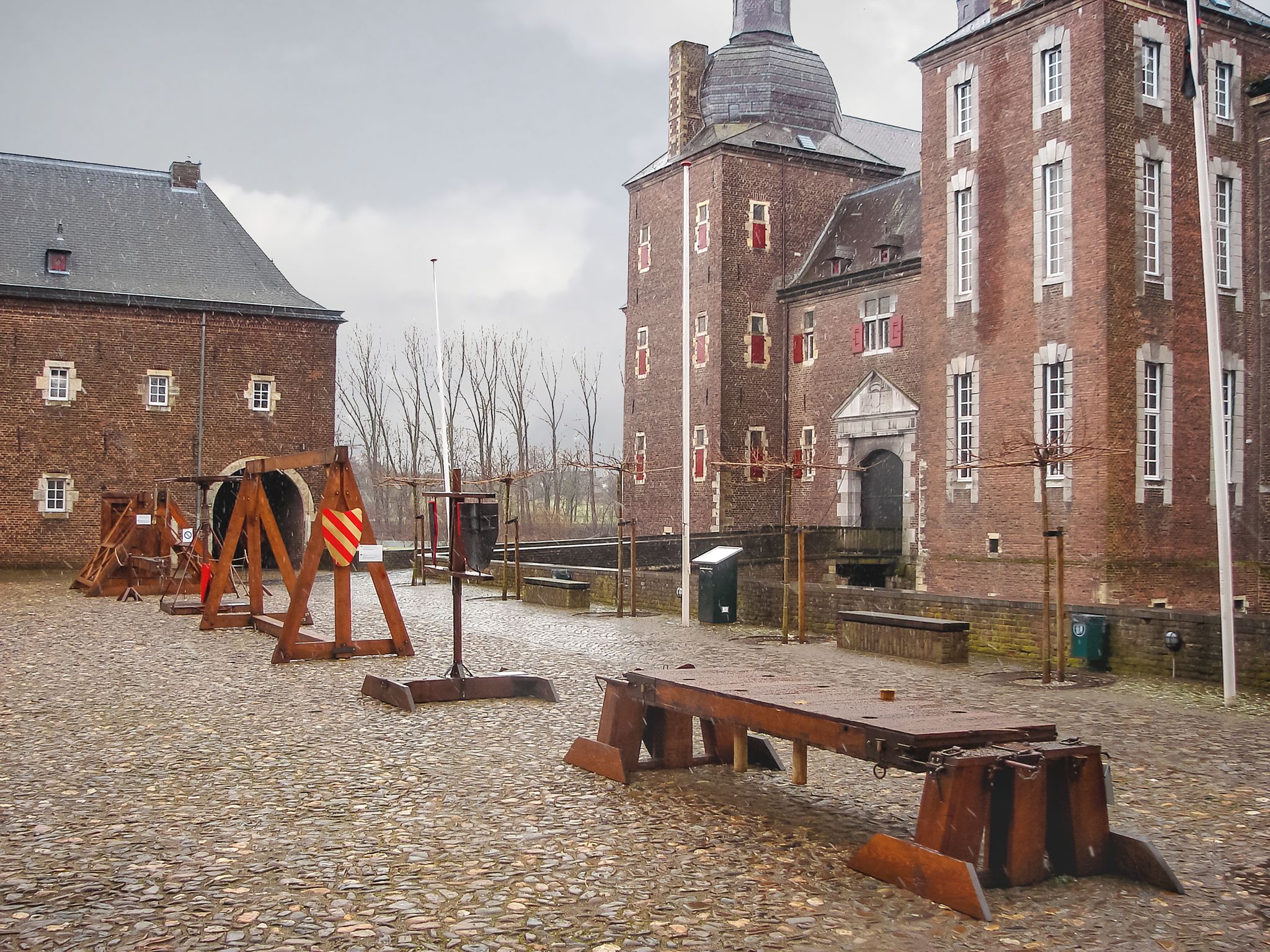 photo of inside Hoensbroek Castle in Heerlen, Netherlands.