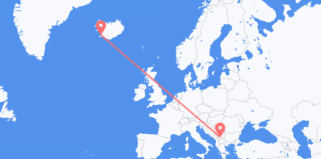 frá Íslandi til Kósovó