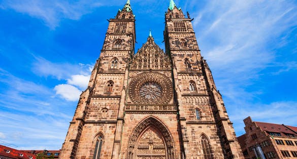 Photo of St. Lorenz or Lawrence Church is a medieval church in Nuremberg old town.