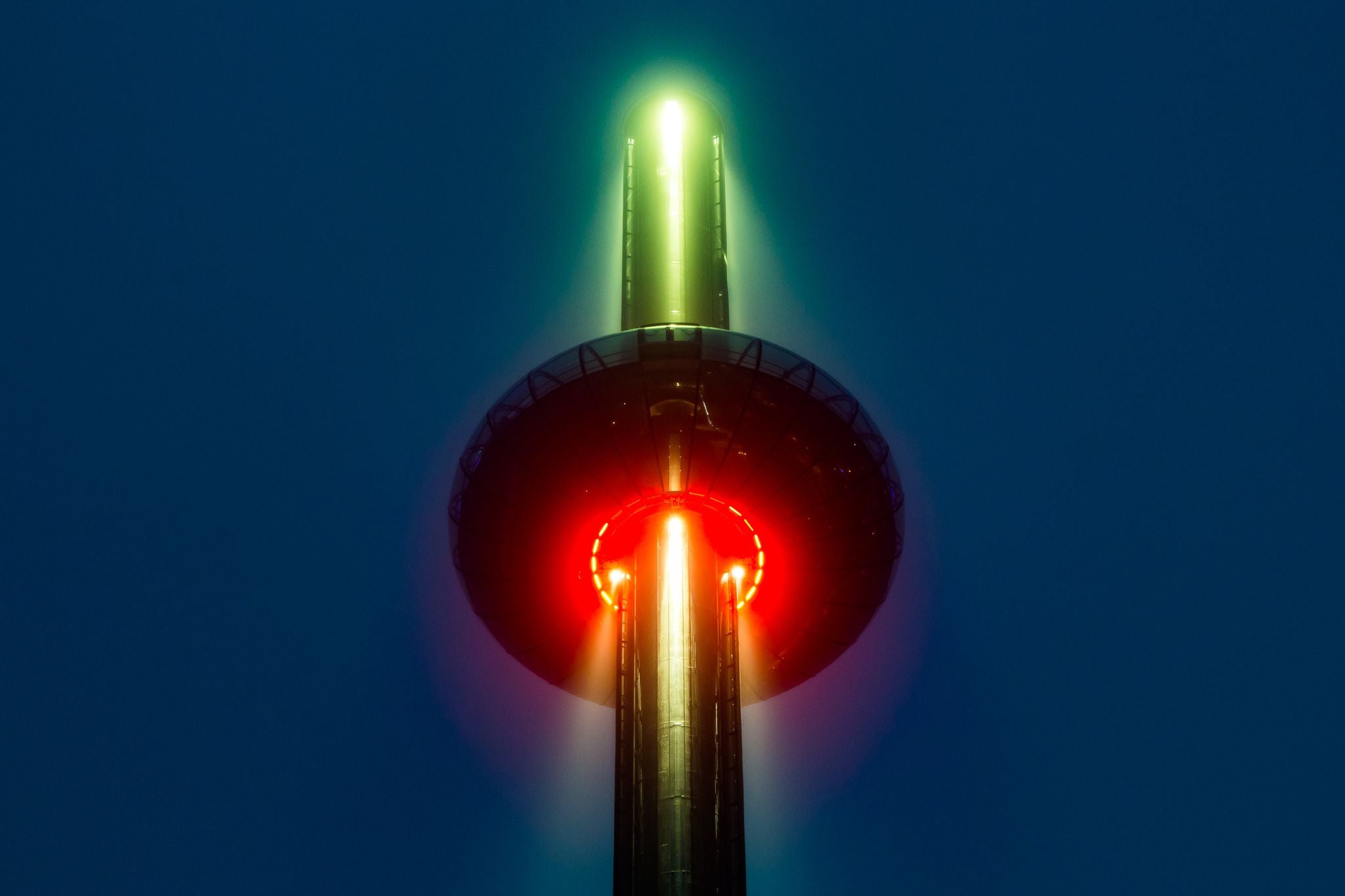 Photo of Brighton i360 at night, Brighton ,UK.