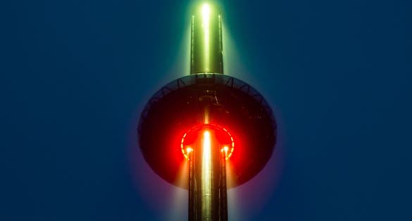 Photo of Brighton i360 at night, Brighton ,UK.