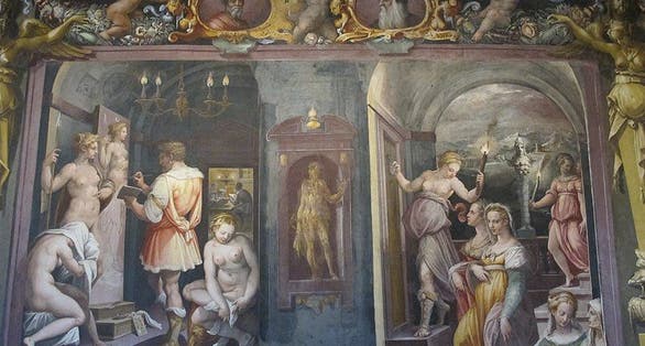 photo of view ofLife of Zeuxis Arezzo, Italy.