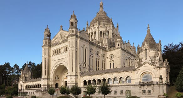 Photo of Basilica of St. Therese of Lisieux in Normandy, France.
