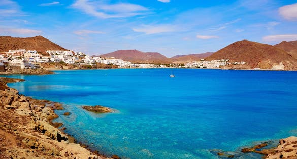 Photo of Almeria Cabo de Gata San Jose beach and village of Spain.