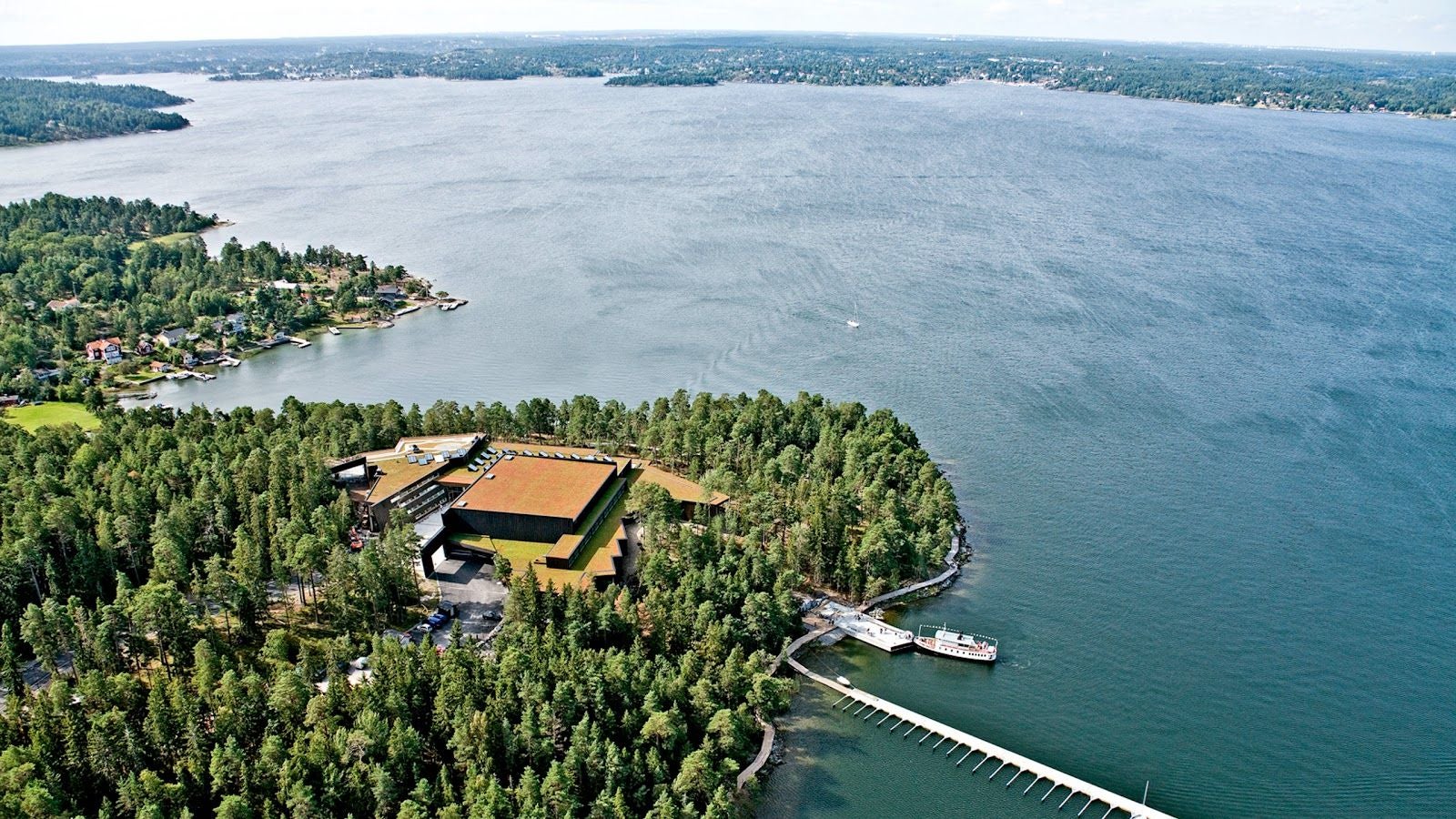 photo of aerial view of Artipelag in Stockholm, Sweden.