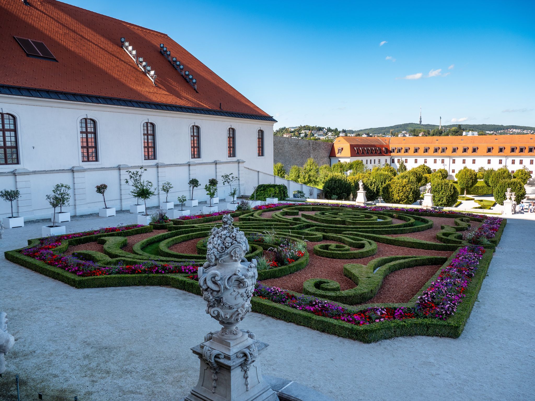 The Gothic garden at Bratislava Castle also offers such views.