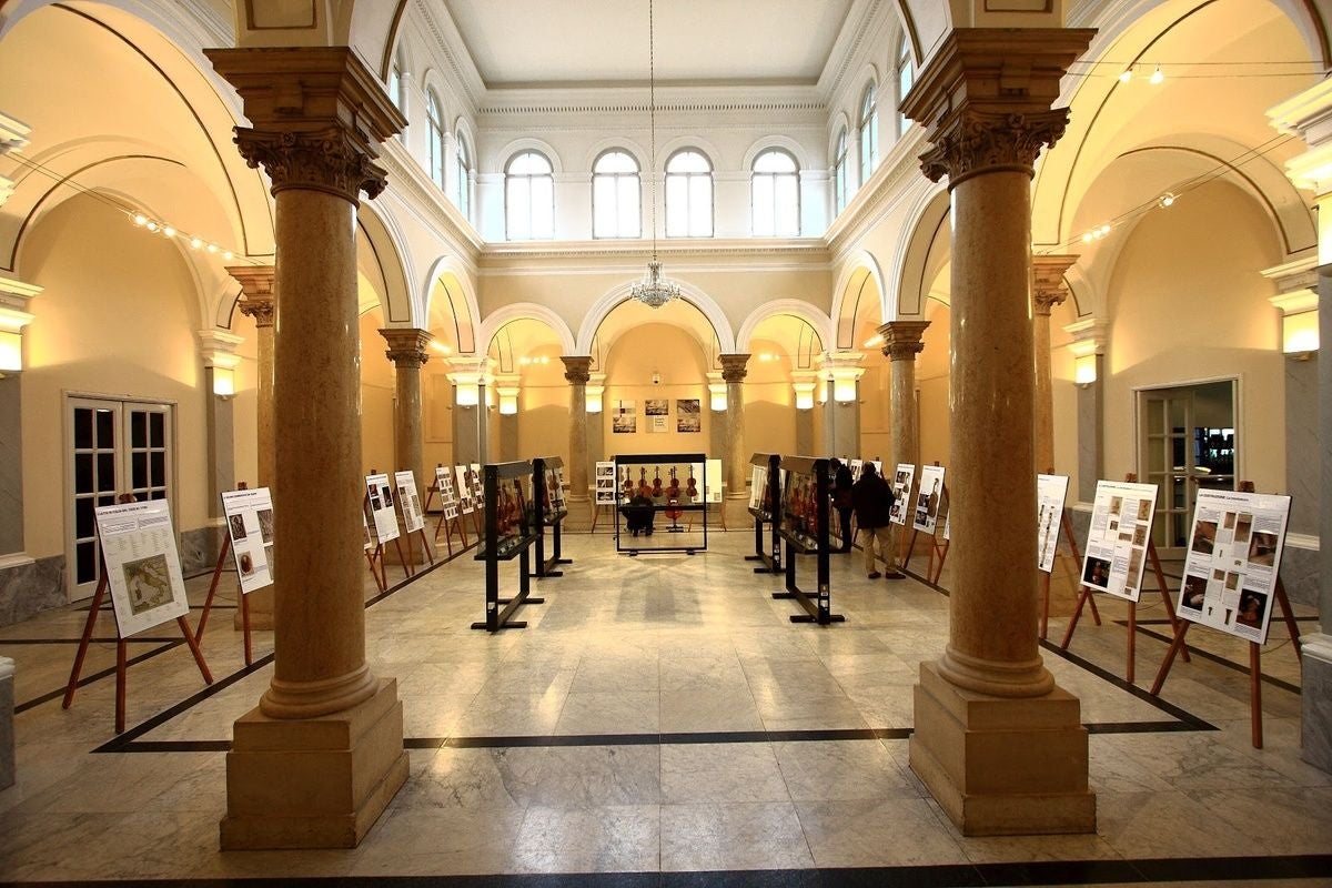 Photo of the interior of Mimara museum in Zagreb, Croatia.