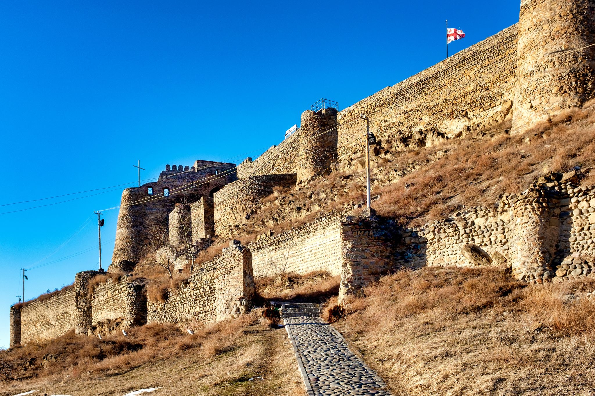 Photo of the Gori fortress, Gori, Georgia.