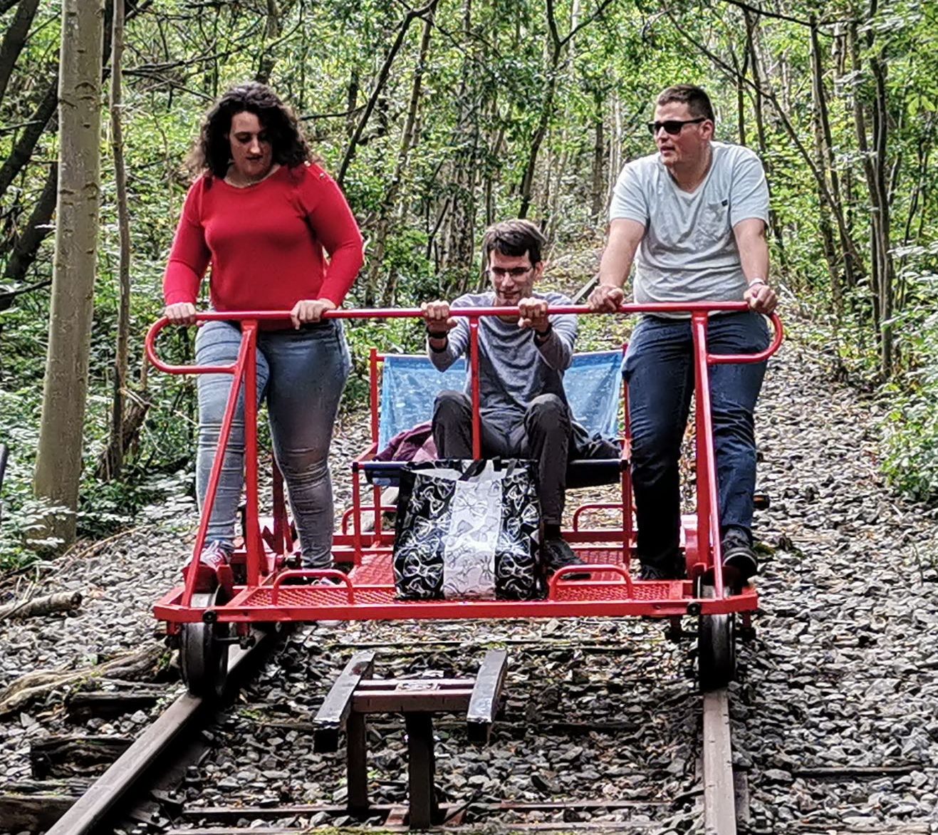 Railbike Limburg Munsterbilzen, Munsterbilzen, Bilzen, Tongeren, Limburg, Flanders, Belgium