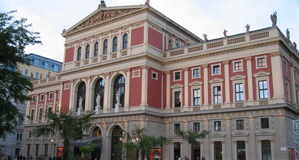 photo of view of The Musikverein concert hall in Vienna,Vienna Austria.