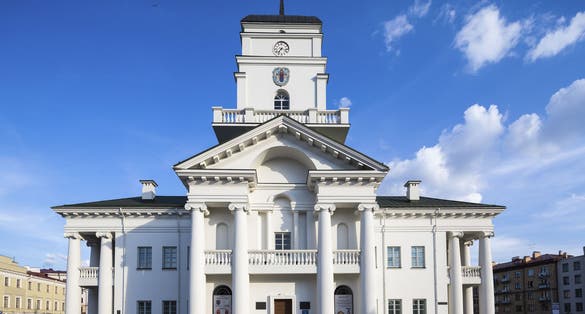 Old city hall in Minsk, Belarus.