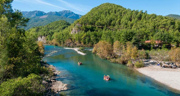 photo of Köprülü Kanyon National Park. Bridge and water resources. Manavgat, Antalya, Turkey.