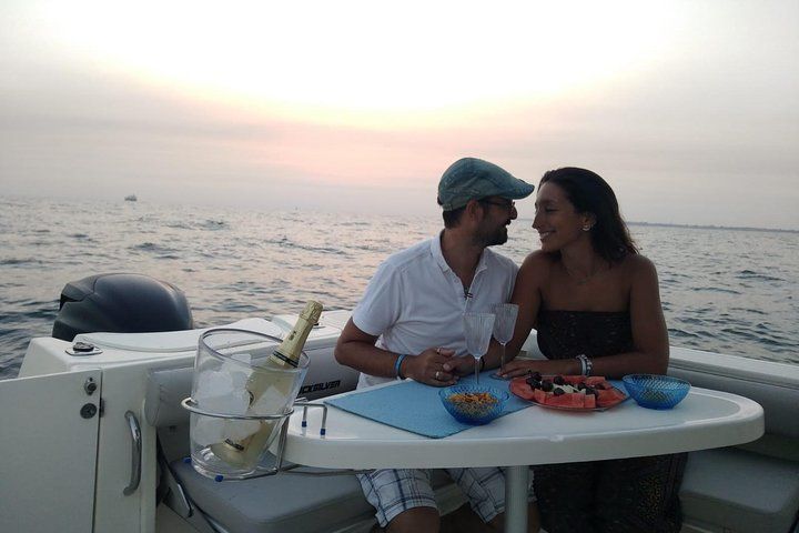 Romantic walk in the Bay of Cadiz