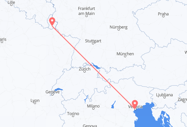 Venezia a Lussemburgo