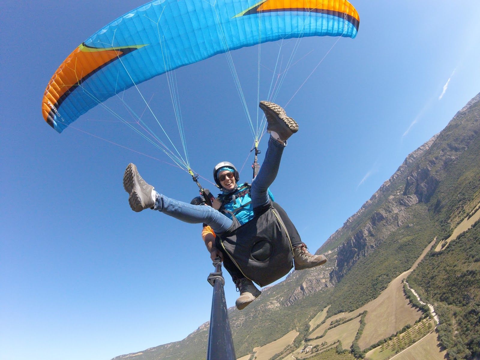 Àger parapent Escola de parapent, Àger, Noguera, Lleida, Catalonia, Spain