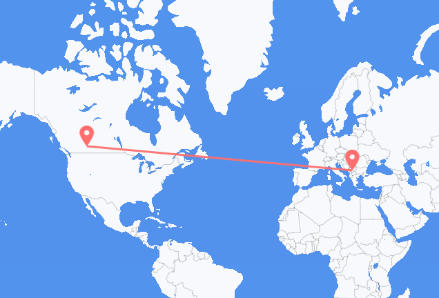 卡尔加里 到普里什蒂纳