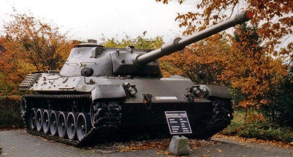 photo of view Leopard 1 Prototyp A2 Eingang Panzermuseum Munster, Munster, Germany.
