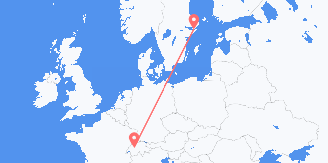 die Schweiz nach Schweden