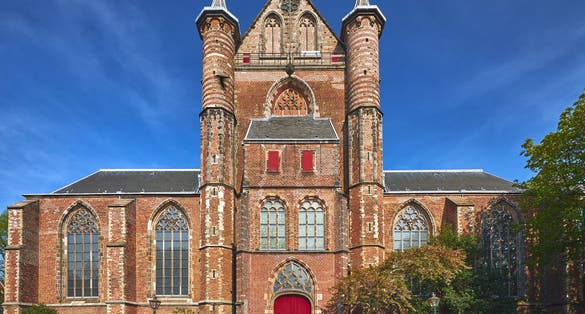 photo of The Pieterskerk gothic church in Leiden, the Netherlands.