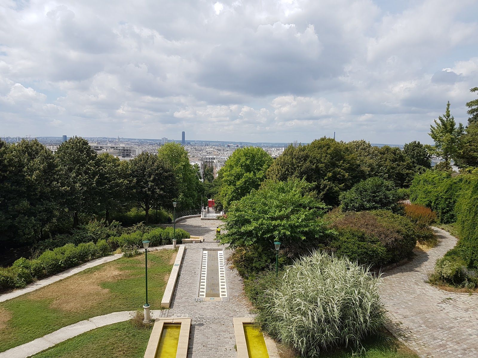 Belvédère de Belleville, Quartier de Belleville, 20th Arrondissement, Paris, Ile-de-France, Metropolitan France, France