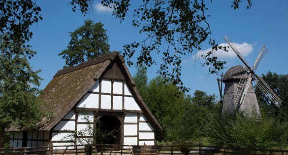 Photo of House and mill in Cloppenburg in Germany