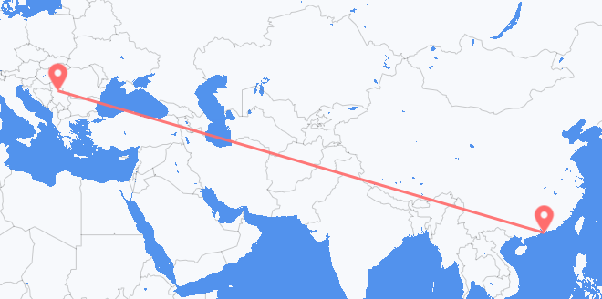 香港 目的地 塞尔维亚