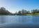 Photo of Verulam lake at Verulamium park in St. Albans at sunny day, England.