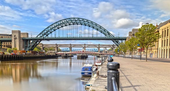 Photo of the Tyne Bridge in Newcastle upon Tyne in Great Britain.