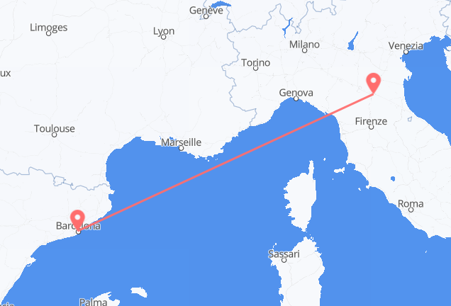 Bologna to Barcelona