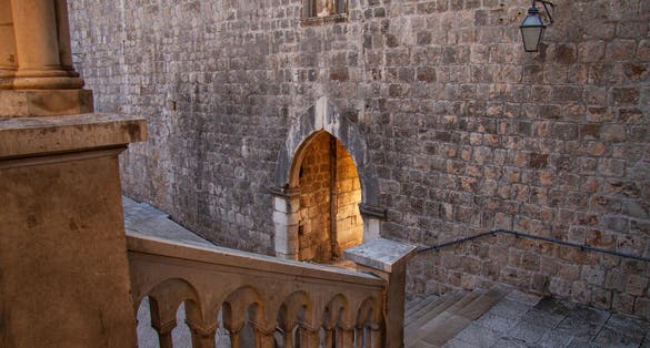Photo of Pile Gate, main entrance to the Old Town Dubrovnik, Croatia.