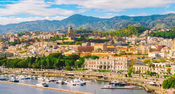 View of Messina, Sicily, Italy 