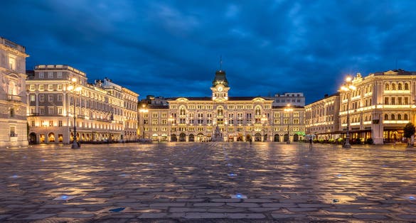 photo of piazza dell unita d'Italia in trieste Italy.
