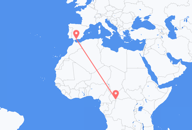 Bangui to Málaga