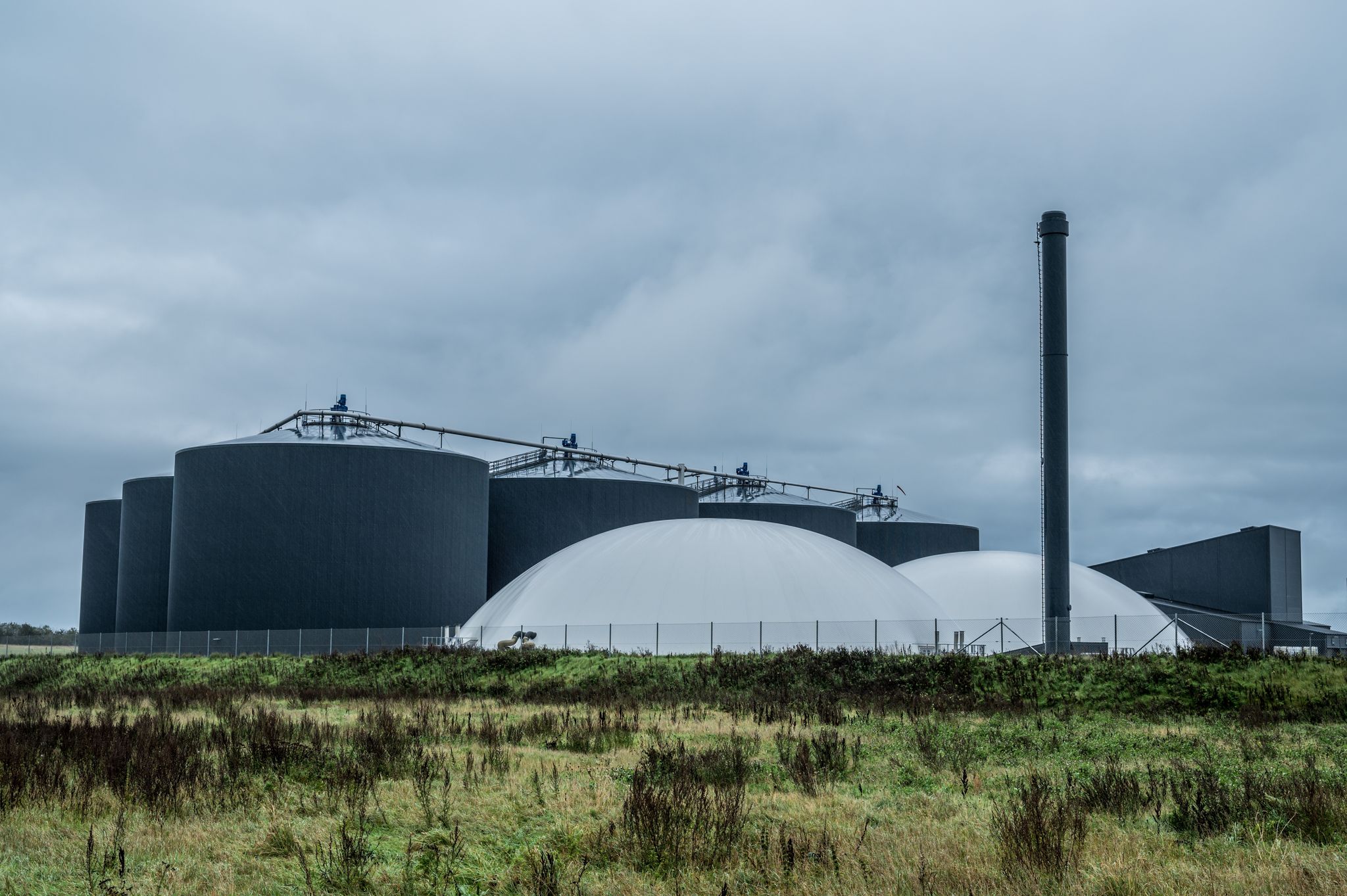PHOTO OF VIEW OF Nature Energy Biogas at Korskro, Denmark.
