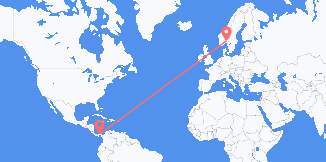 Panamá a Noruega