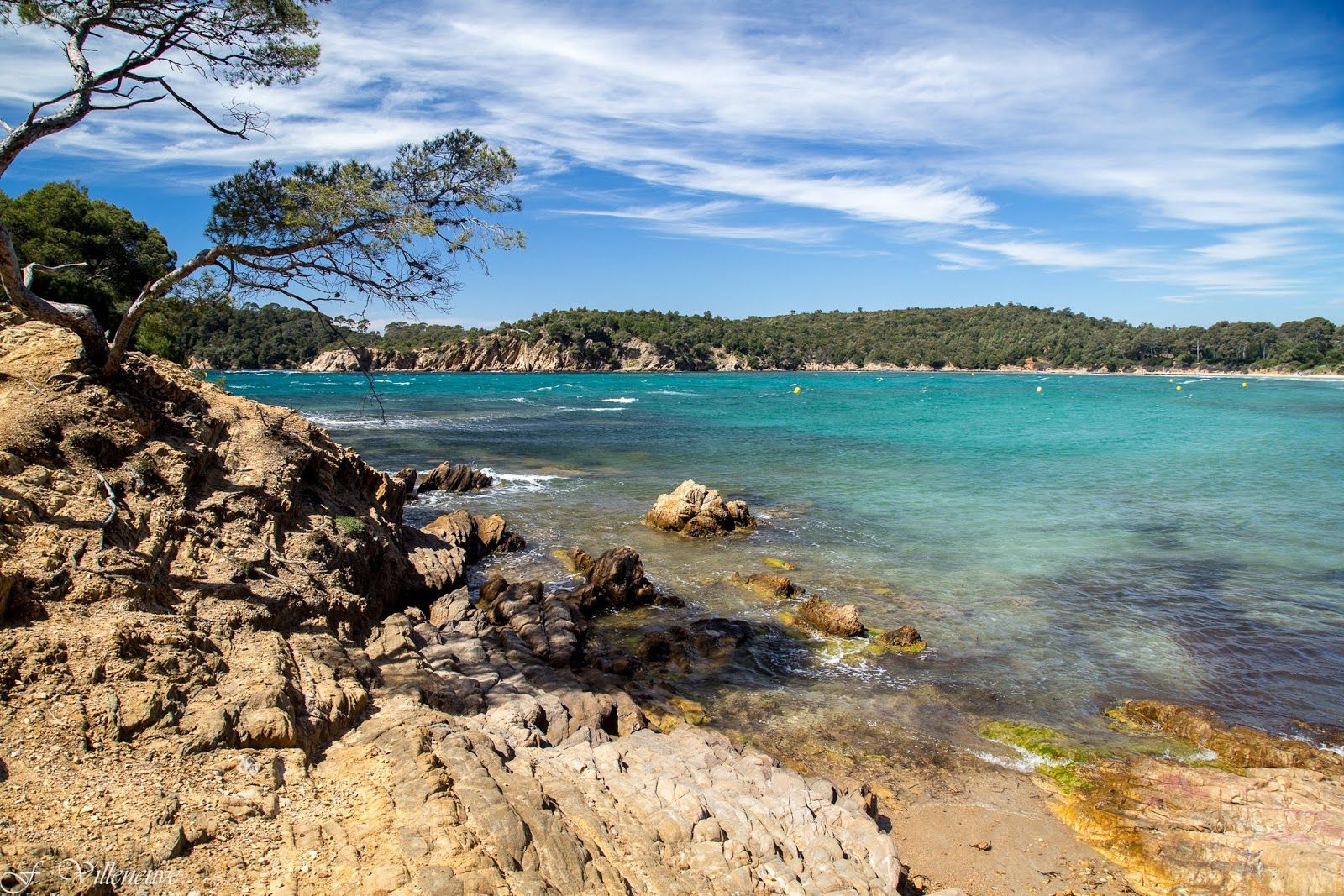 Plage de l'Estagnol, Bormes-les-Mimosas, Toulon, Var, Provence-Alpes-Côte d'Azur, Metropolitan France, France
