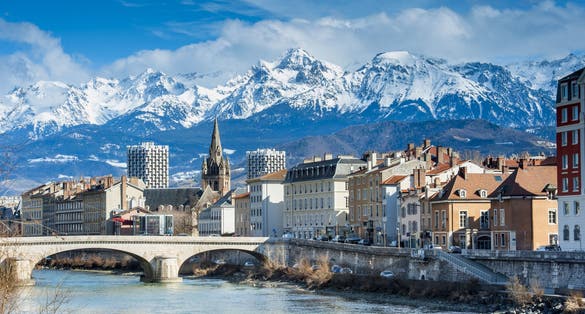 Photo of Grenoble, France .