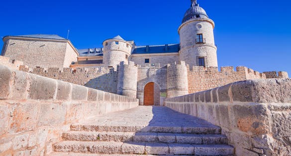 Photo of the medieval castle of Simancas, Valladolid, Spain.