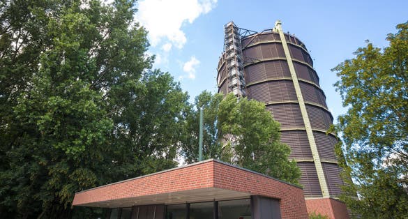 photo of gasometer oberhausen germany .