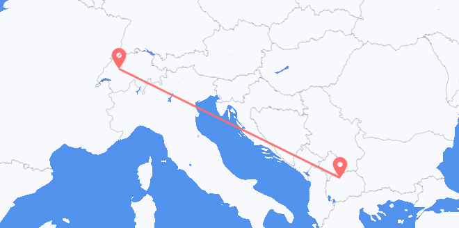 die Schweiz nach Nordmazedonien