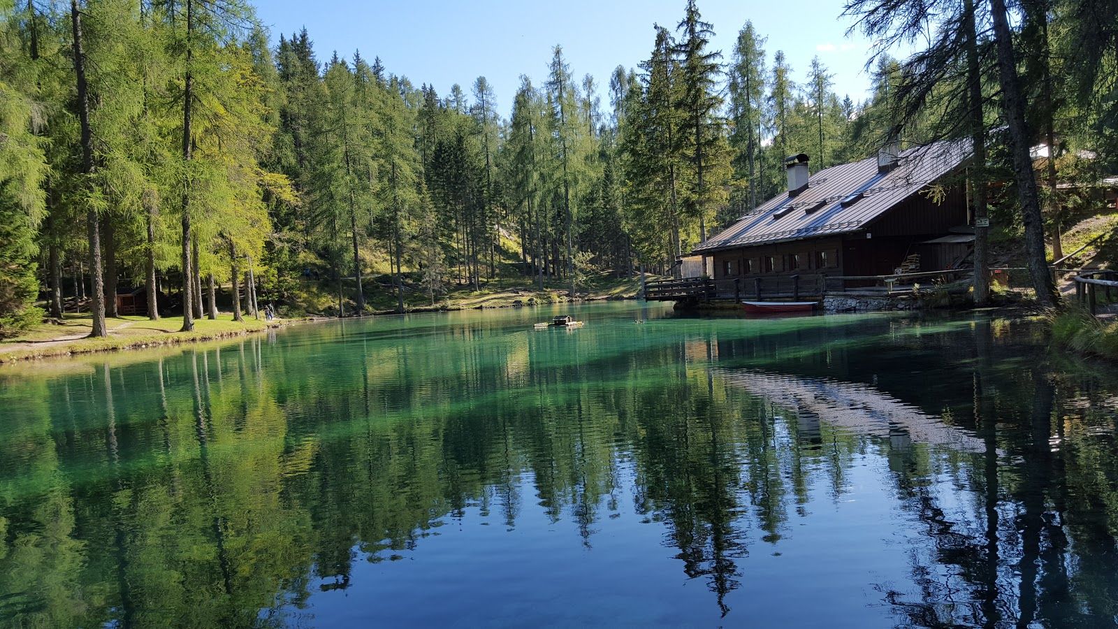 Lago Ghedina, Cortina d'Ampezzo, Belluno, Veneto, Italy