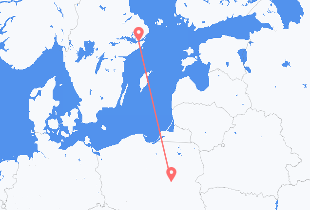 Stockholm to Warsaw