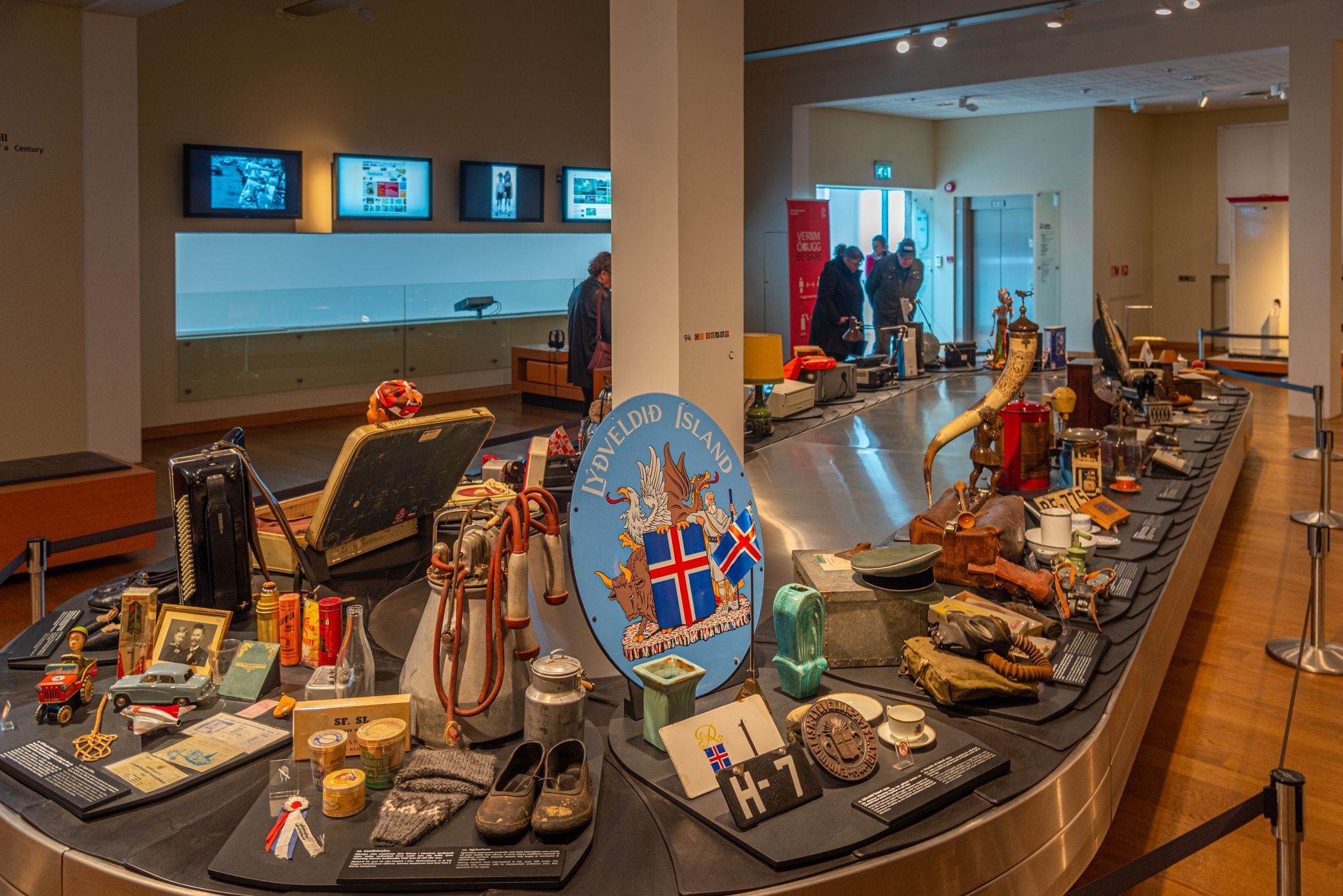 photo of Reykjavik, Iceland, August 30, 2020: Exhibition inside of the national museum of Iceland in Reykjavik.