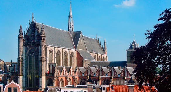 Hooglandse Kerk in Leiden, Holland, Netherlands.