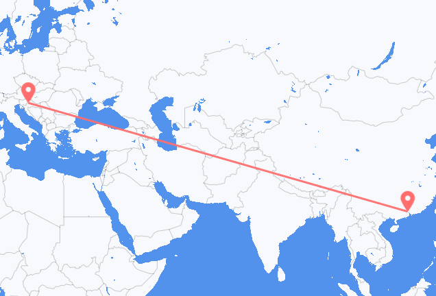 広州 ザグレブへ