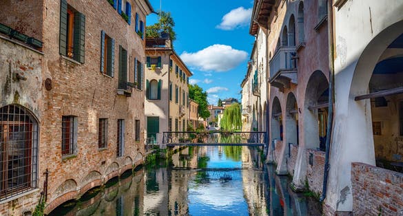 waterfront view of the Treviso in Italy