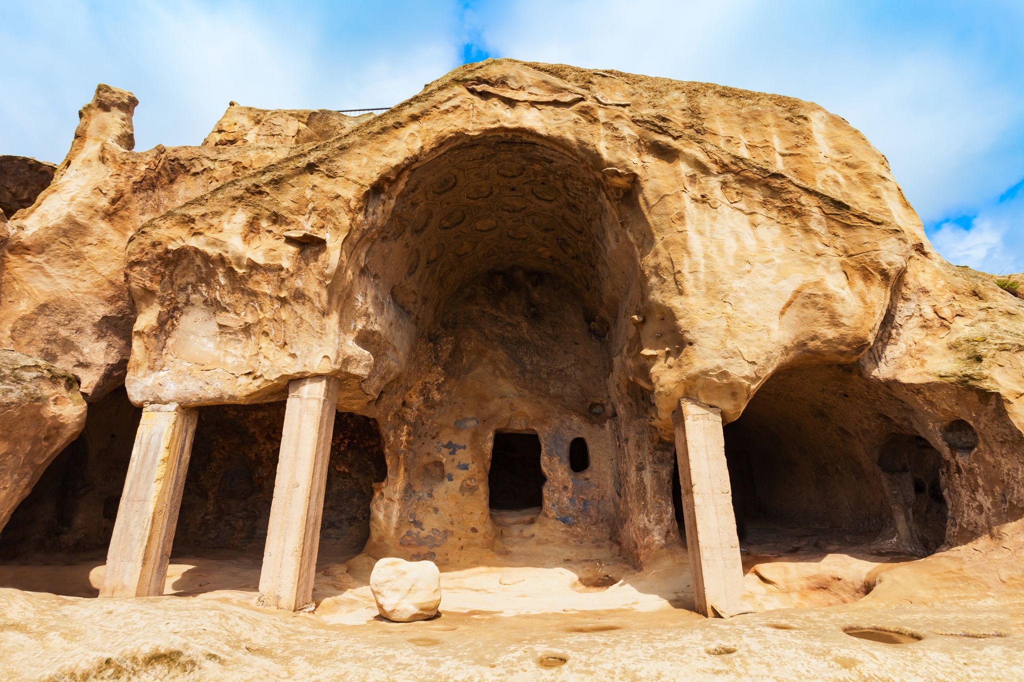 Photo of Uplistsikhe is an ancient rock hewn town near Gori in Shida Kartli region of Georgia.